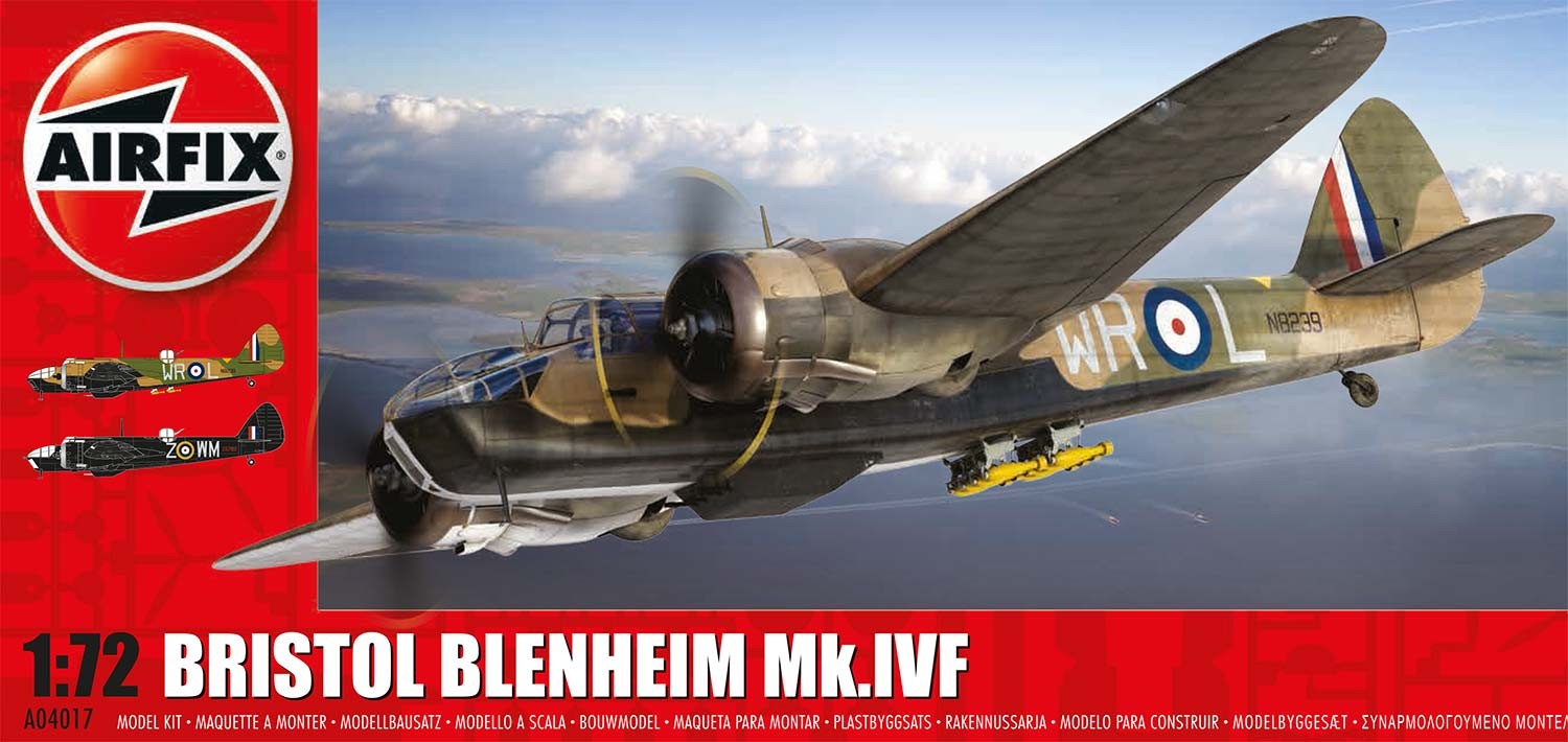 Model kit 1/72 Bristol Blenheim Mk.IVF New Tooling in 2014 (Airfix)