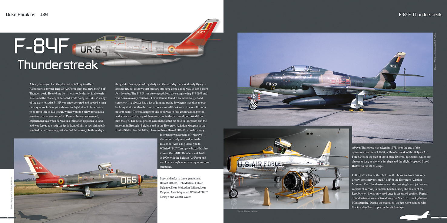 Aircraft books Duke Hawkins: Republic F-84F Thunderstreak (HMH-Publications)