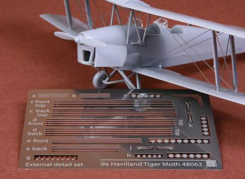 Aircraft detailing sets (etched) 1/48 de Havilland DH.82A Tiger Moth rigging wire set (designed to be used with Airfix kits)