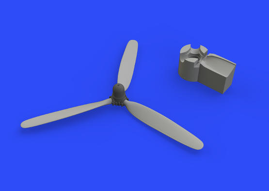 Additions (3D resin printing) 1/32 Vought F4U-1 Corsair propeller (designed to be used with Tamiya kits) 