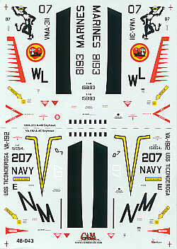 Decal 1/48 Douglas A-4E/M Skyhawk (2) (CAM)