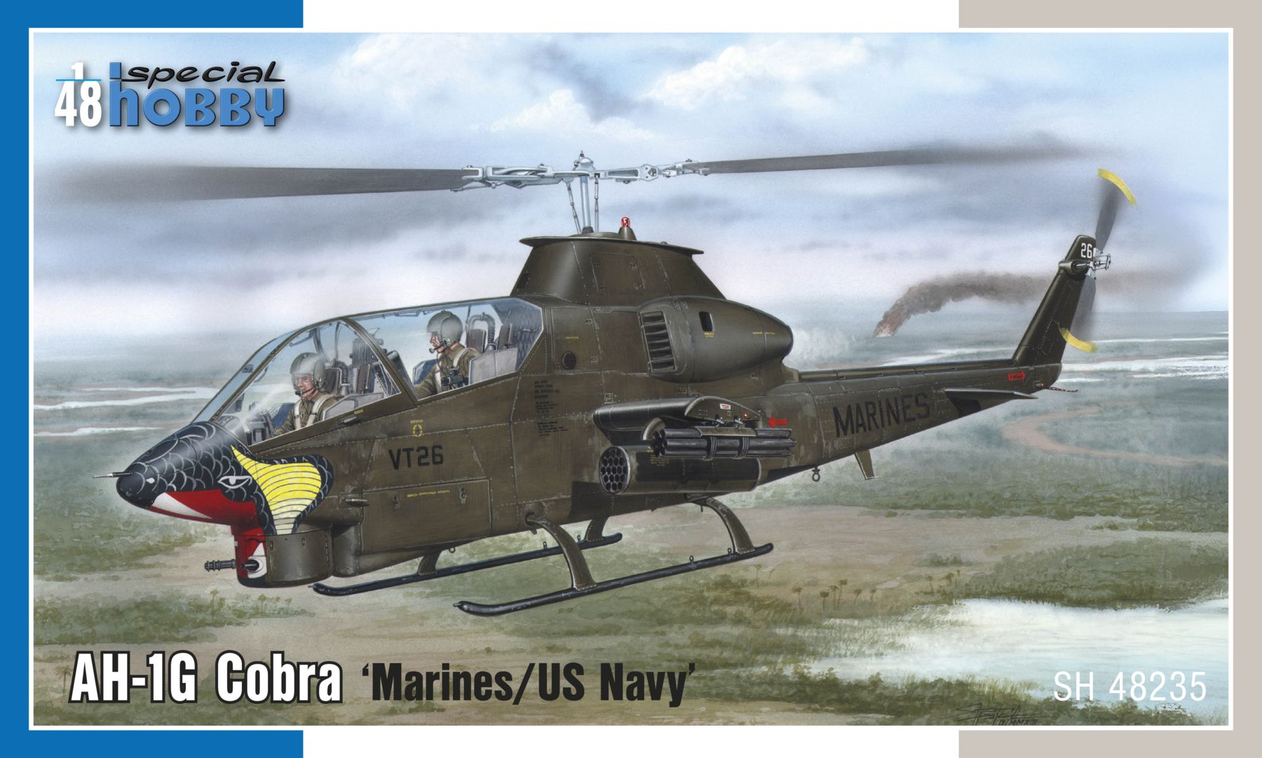 Model kit 1/48 AH-1G Cobra 'Marines/US Navy' (4x camo) (Special Hobby)