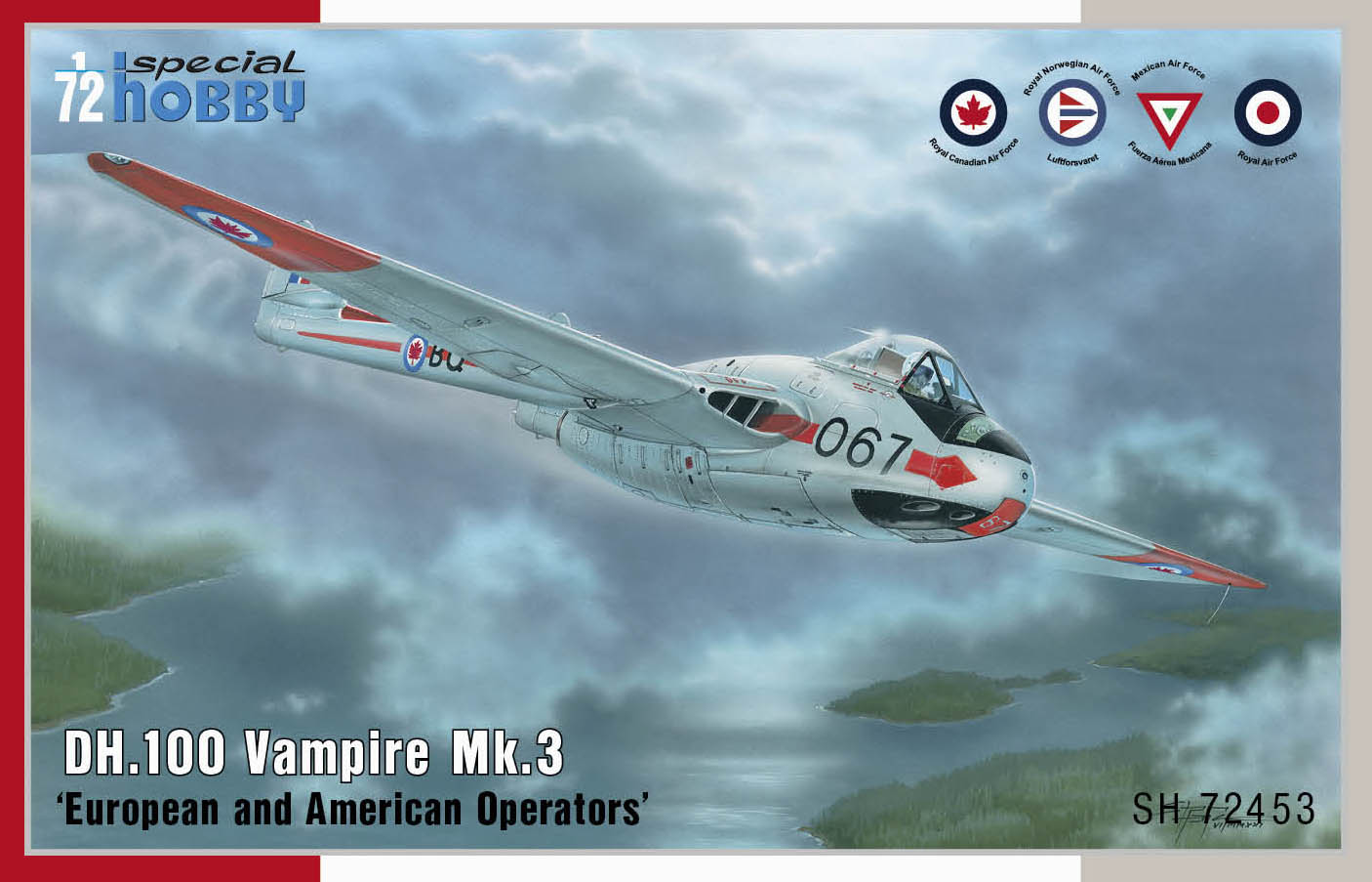 Model kit 1/72 DH.100 Vampire Mk.3  European&American (Special Hobby)