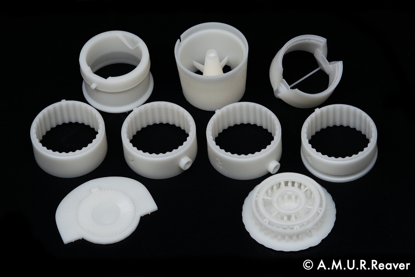 Additions (3D resin printing) 1/48 ¶The SNECMA Atar 9B engine nozzle for the Dassault Mirage IIIC/CJ models (A.M.U.R.Reaver) 