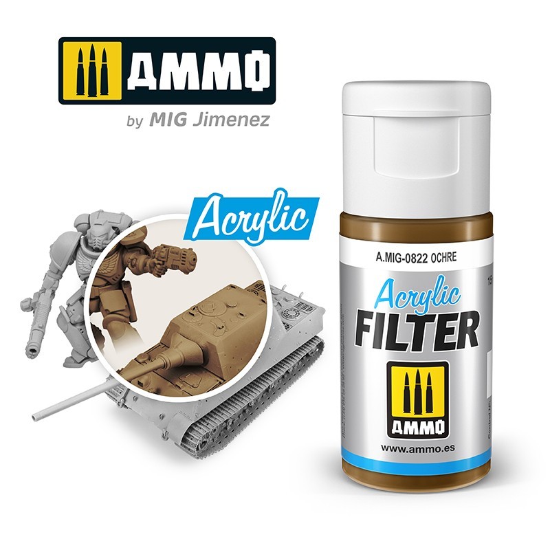 ACRYLIC FILTER Ochre (15mL) (Ammo Mig)