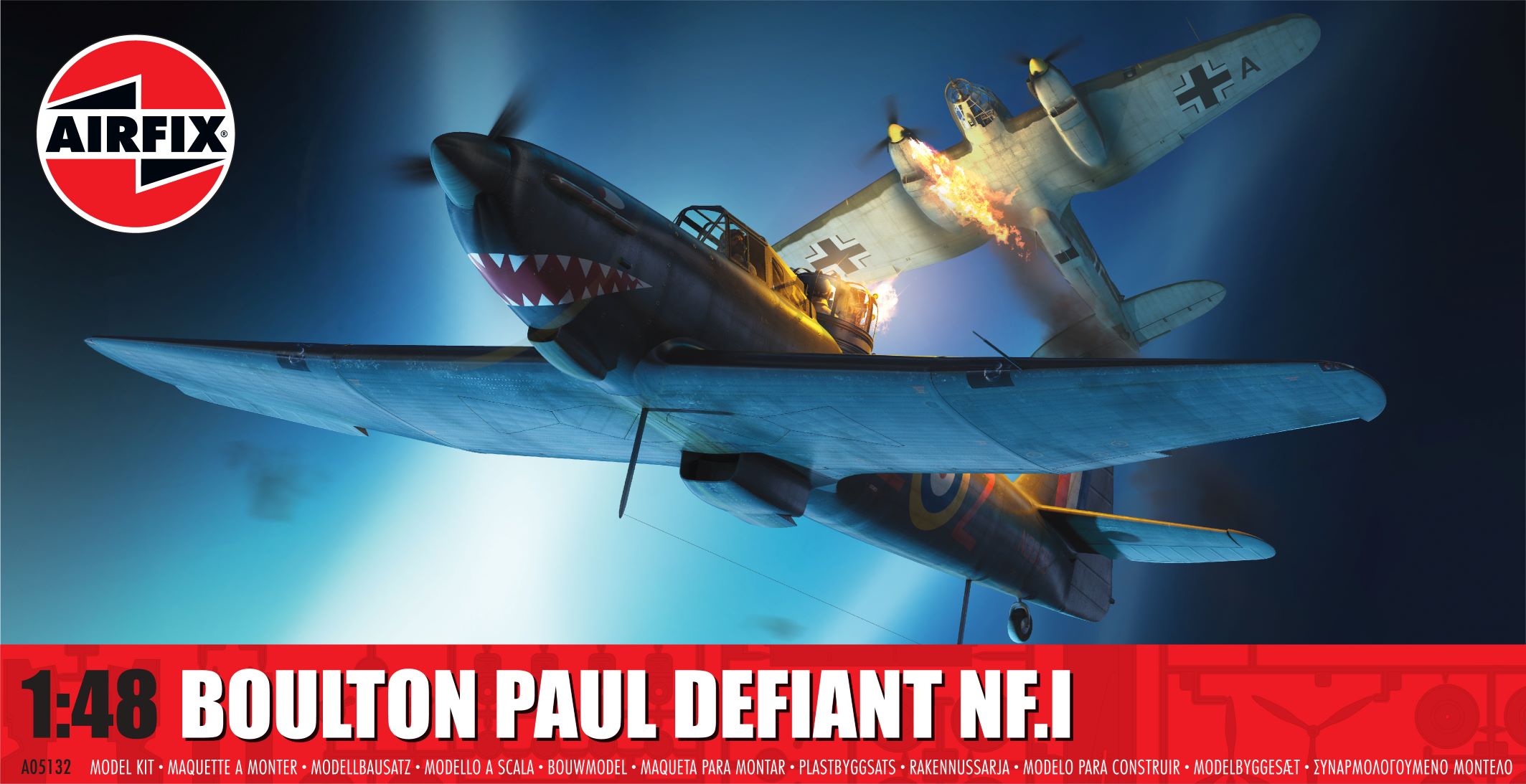 Model kit 1/48 Boulton-Paul Defiant NF.I (Airfix) (Opened packaging)