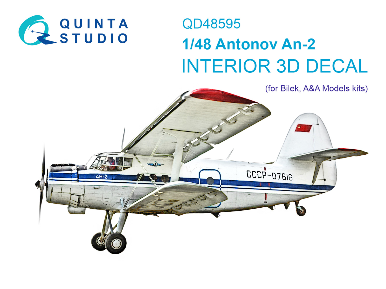 Antonov An-2 Colt 3D-Printed & coloured Interior on decal paper (Bilek)
