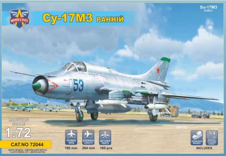 Model kit 1/72 Sukhoi Su-17M3 early version  (Modelsvit) 