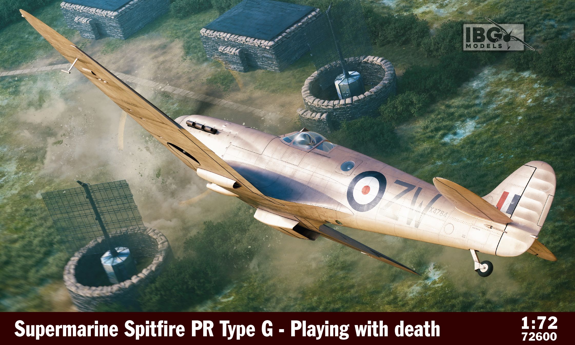 Model kit 1/72 Supermarine Spitfire PR Type G - Playing with Death (IBG Models)