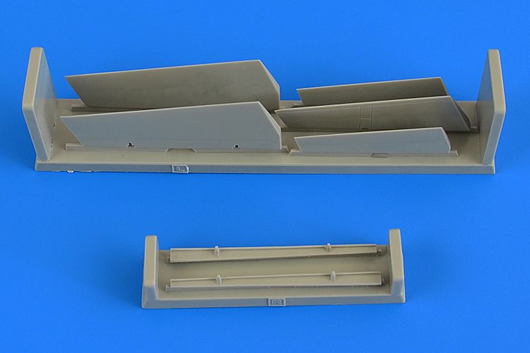 Additions (3D resin printing) 1/72 LTV A-7 Corsair II control surfaces (designed to be used with Fujimi kits)