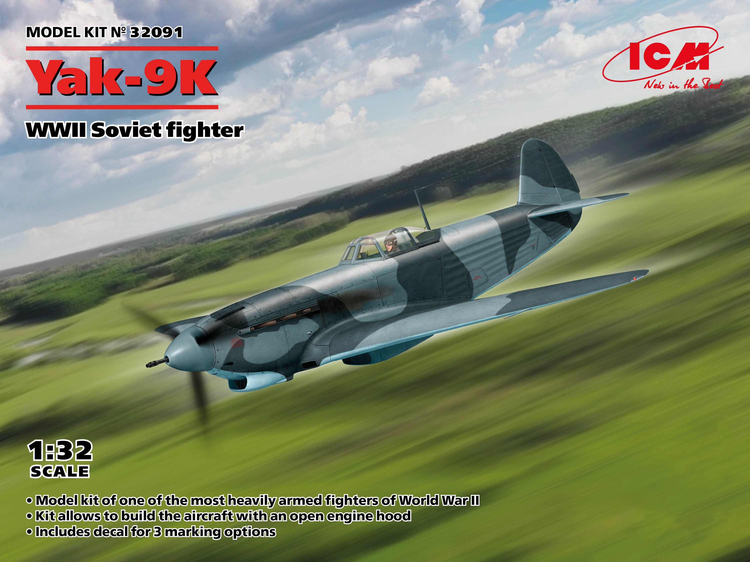 Model kit 1/32 Yakovlev Yak-9K (ICM)