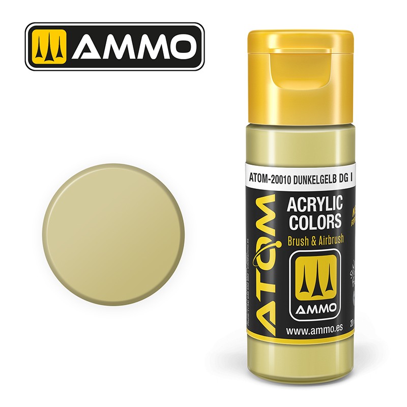 Acrylic paint ATOM Dunkelgelb DG I (Ammo Mig) (20ml) 
