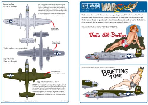 Decal 1/32 North-American B-25J Mitchell (Kits-World)