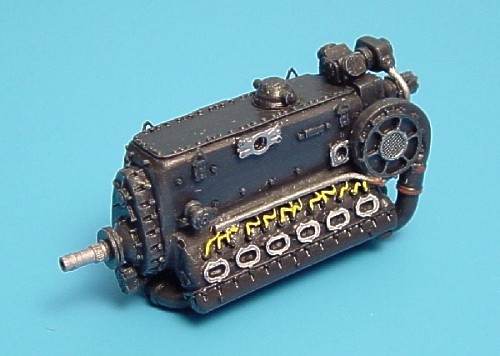 Additions (3D resin printing) 1/72 Daimler-Benz DB-601A engine
