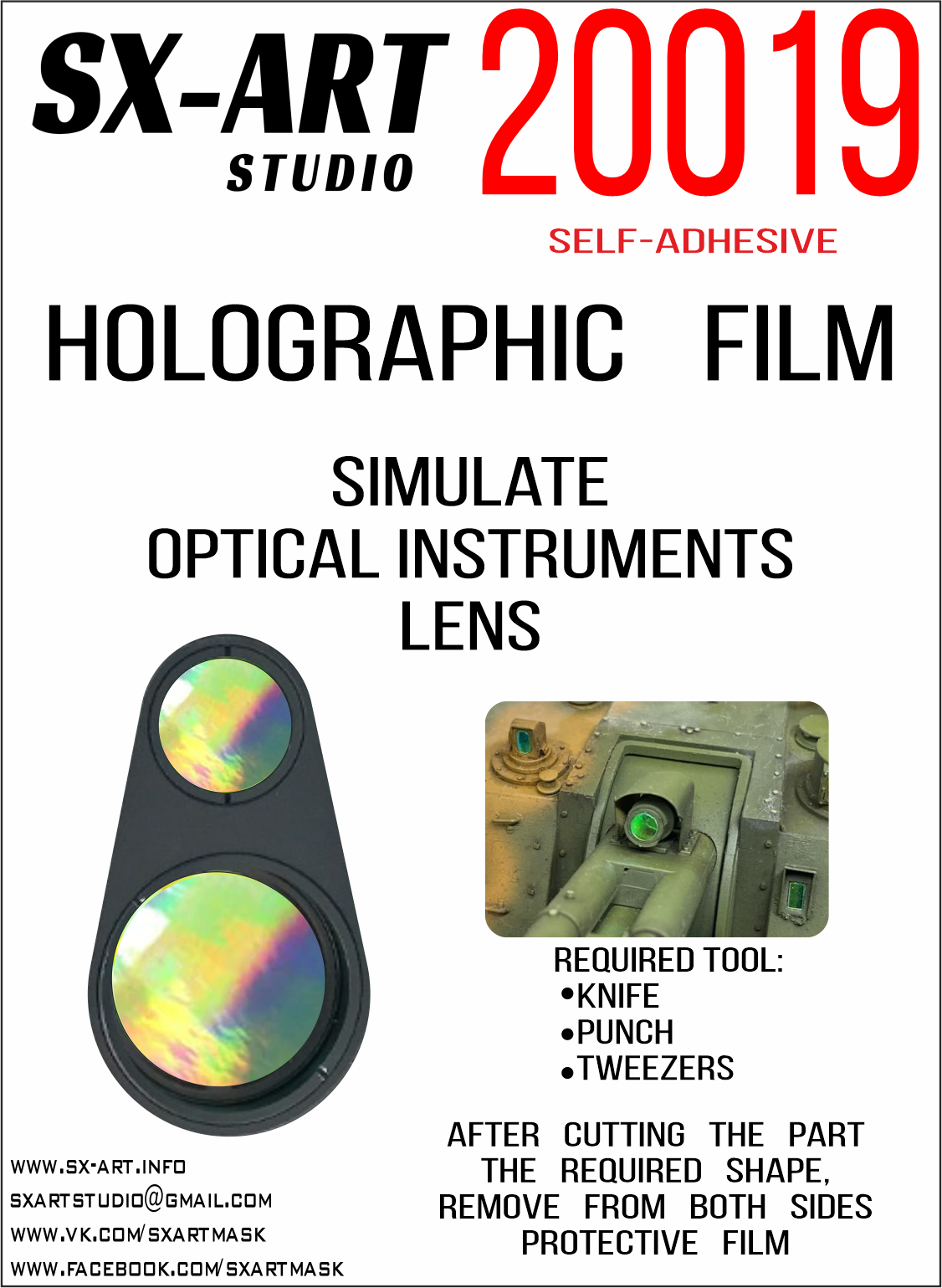 Holographic film (opaque) 10x15 (SX-Art)