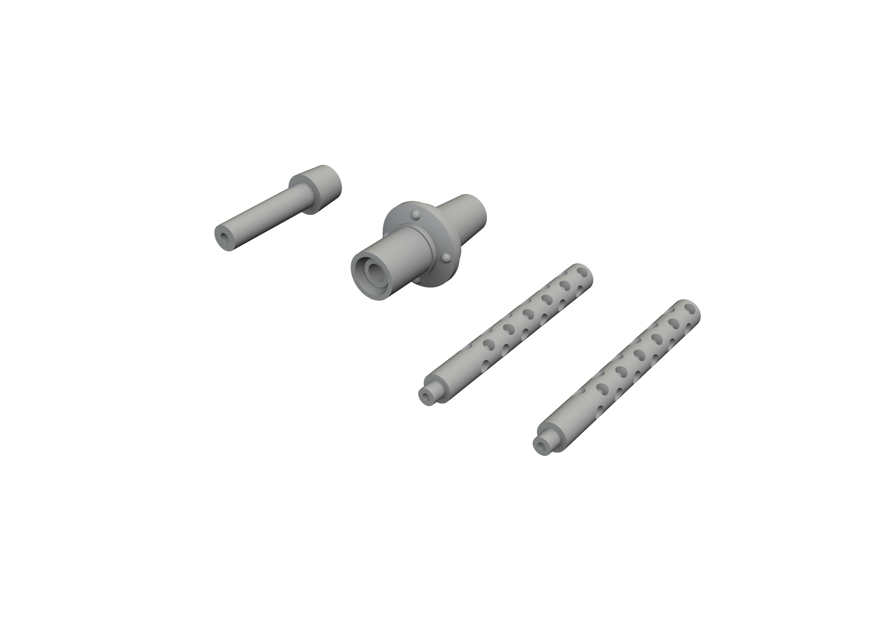 Additions (3D resin printing) 1/72 Bell P-39Q Airacobra gun barrels 3D-Printed (designed to be used with Arma Hobby kits) 