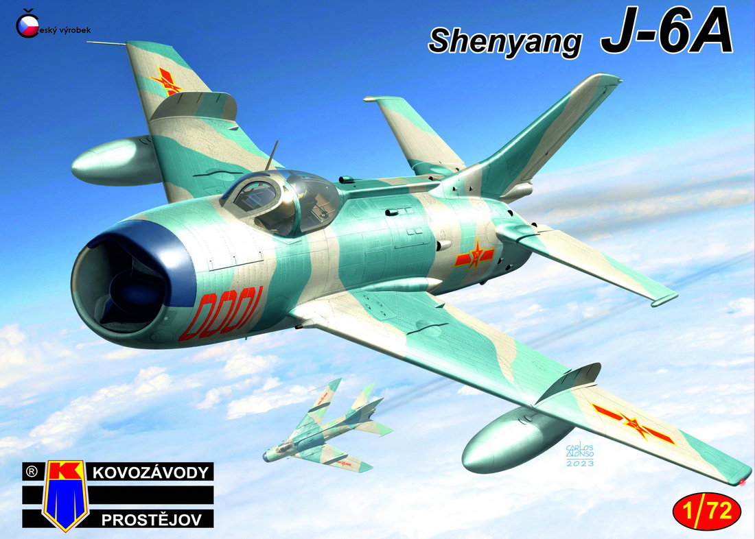 Model kit 1/72 Shenyang J-6A 'Chinese Fighter' new mould in 2023 (Kovozavody Prostejov)
