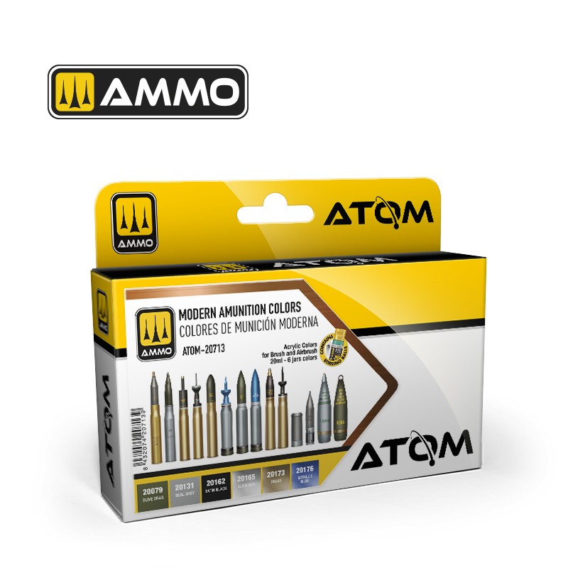 ATOM Modern Amunition Colors Set 20 ml x 4 (Ammo Mig)