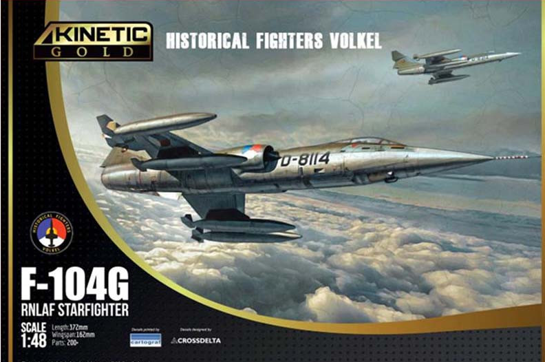 Model kit 1/48 F-104G RNLAF Starfighter Historical Fighters Volkel (Kinetic Model Kits) (damaged package)