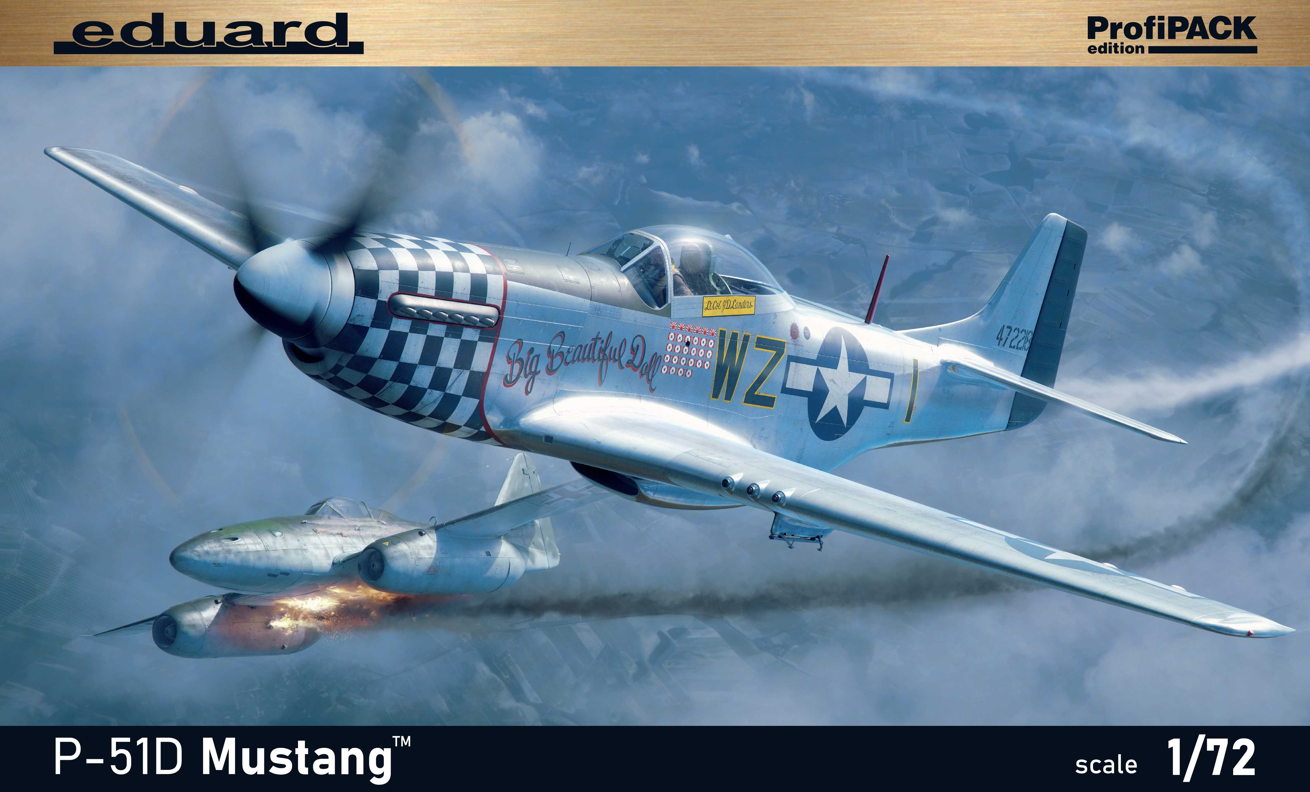Model kit 1/72 North-American P-51D Mustang The ProfiPACK edition (Eduard kits) (damage box)