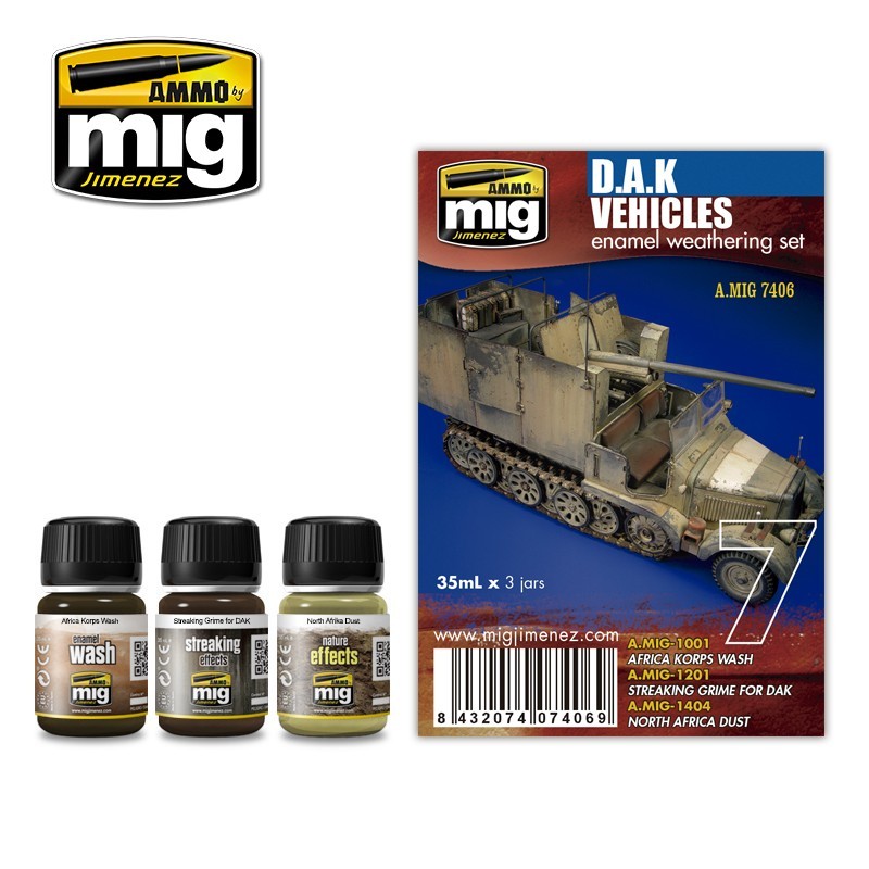 D.A.K. Vehicles(3x35mL) (Ammo Mig)