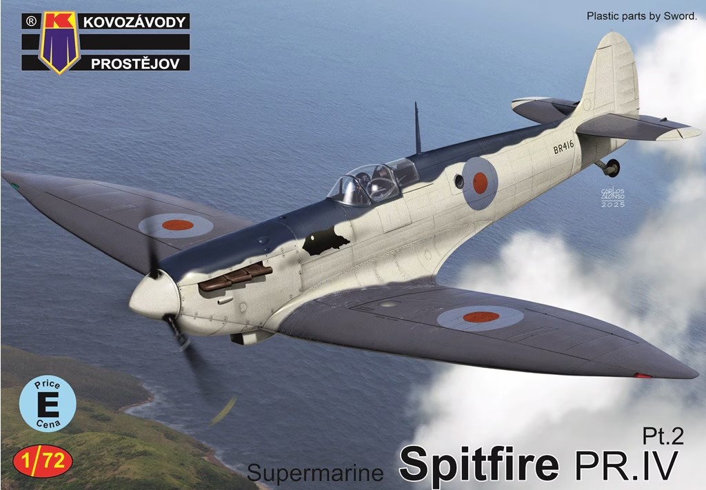 Model kit 1/72 Supermarine Spitfire PR.Mk.IV (Kovozavody Prostejov)
