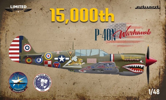 Model kit 1/48 Curtiss P-40N Warhawk (15,000th The Limited edition) (Eduard kits)