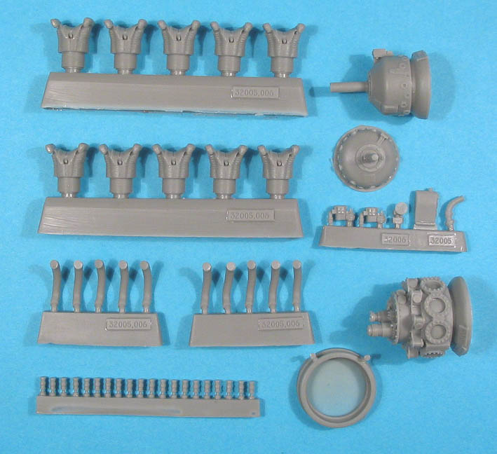 Additions (3D resin printing) 1/32 Wright R-1820G(mid.) Shvetsov M-62/M-63 Engine (Vector)