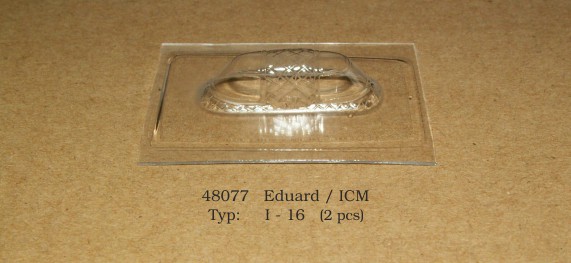 Vacu Canopy 1/48 I-16 - 2 pcs. (ICM/EDU) (Rob Taurus)