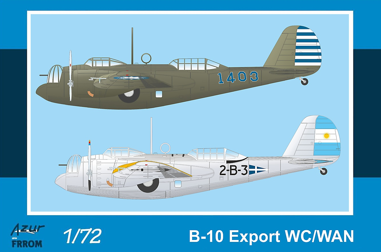 Model kit 1/72 Martin B-10 Export WC/WAN (Frrom-Azur)