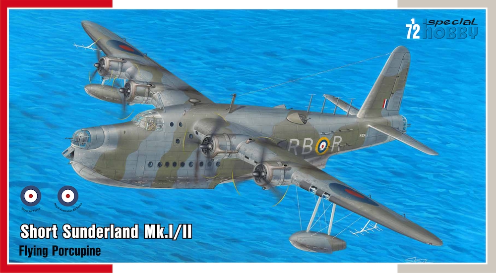 Model kit 1/72  Short Sunderland Mk.I/II 'Flying Porcupine' (Special Hobby)