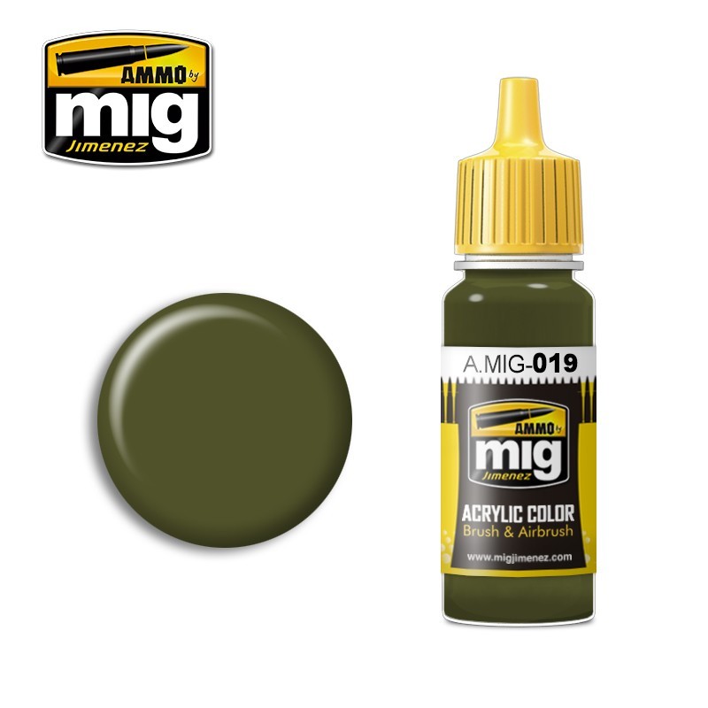 Acrylic paint 4BO RUSSIAN GREEN (Ammo Mig) (17ml) 