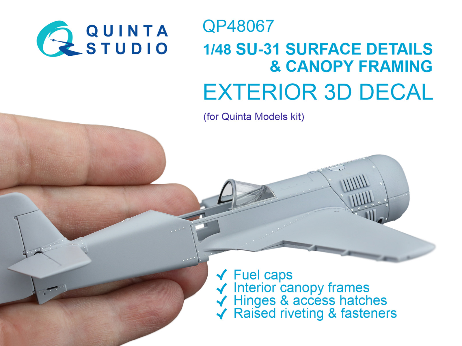 Su-31 Surface Details & Canopy Framing (Quinta Models)