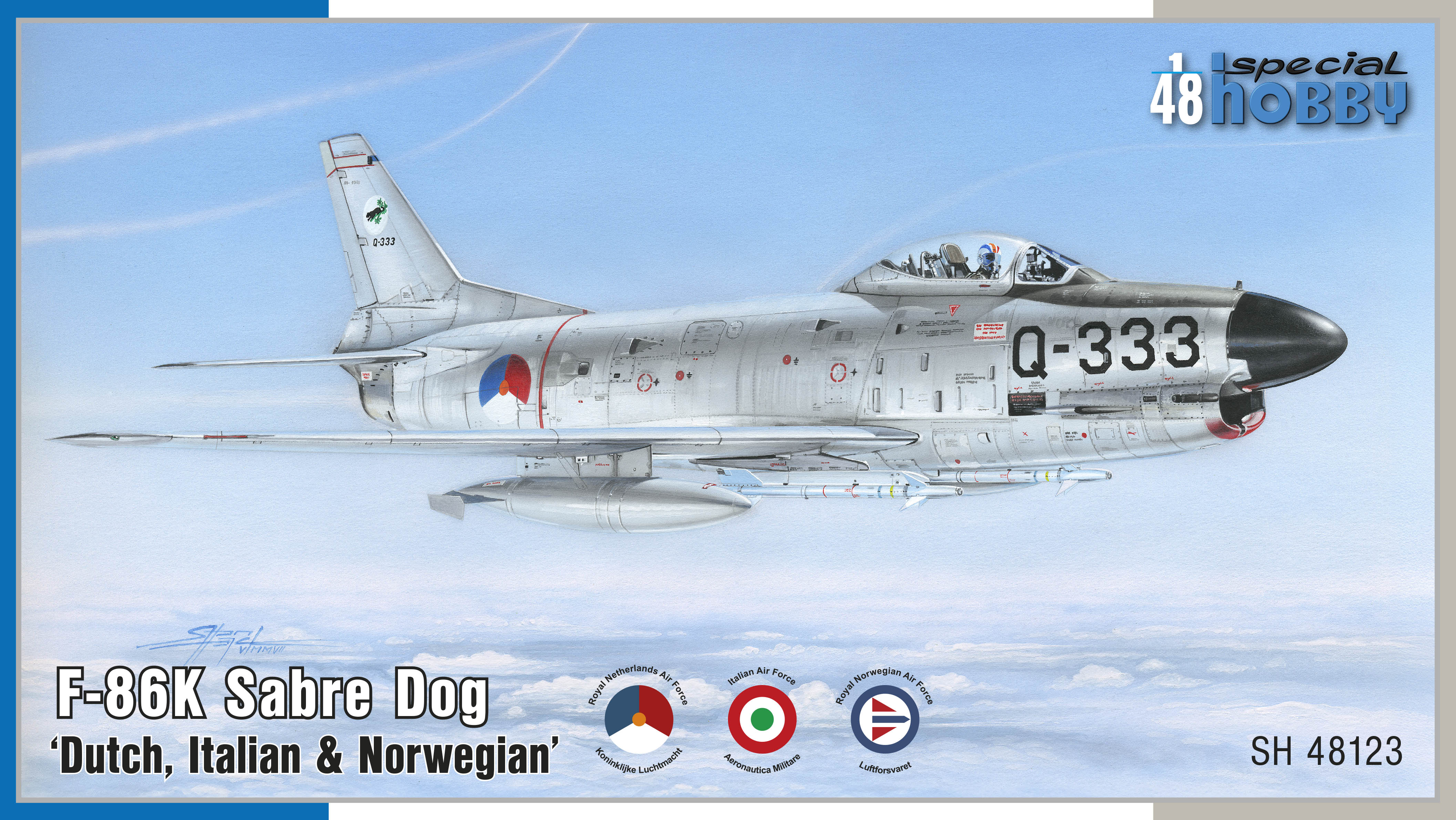 Model kit 1/48 F-86K Sabre Dog 'Dutch, Italian & Norwegian' (Special Hobby)