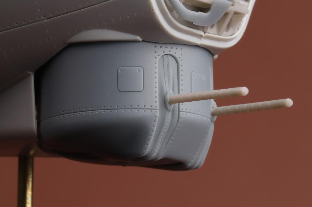 Additions (3D resin printing) 1/48 Boeing B-17G Flying Fortress chin turret (designed to be used with Hong Kong Models kits)