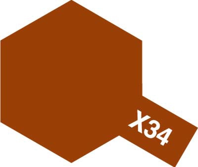 Acrylic paint Acrylic Mini X-34 Metallic Brown (Tamiya) (10ml)