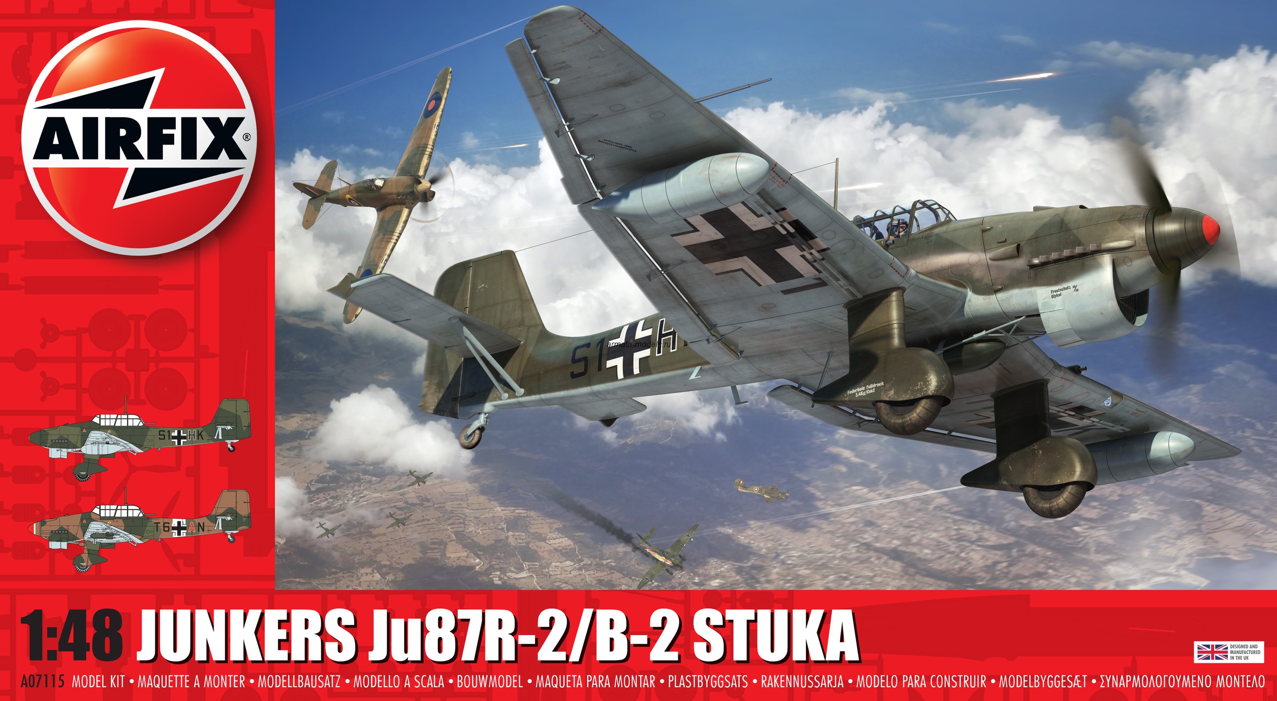 Model kit 1/48 Junkers Ju-87B/R-2 'Stuka' (Airfix)