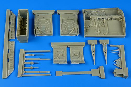 Additions (3D resin printing) 1/32        Lockheed F-104G/S Starfighter wheel bay (designed to be used with Italeri kits) 