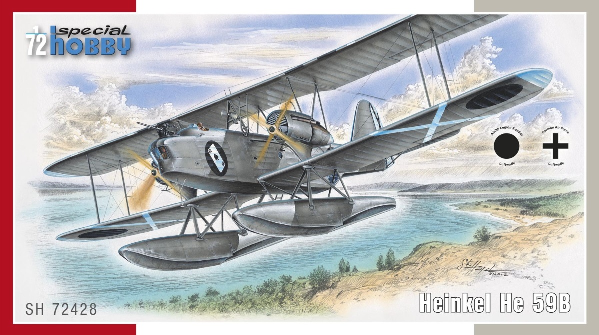 Model kit 1/72 Heinkel He 59B (2x camo) (Special Hobby)