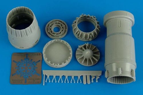 Additions (3D resin printing) 1/32 Mikoyan MiG-23MF/MiG-23ML Flogger exhaust nozzle - closed (designed to be used with Trumpeter kits)