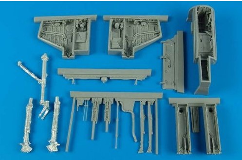 Additions (3D resin printing) 1/32 Douglas A-4E/A-4F Skyhawk wheel bay & gun bay (designed to be used with Trumpeter kits)