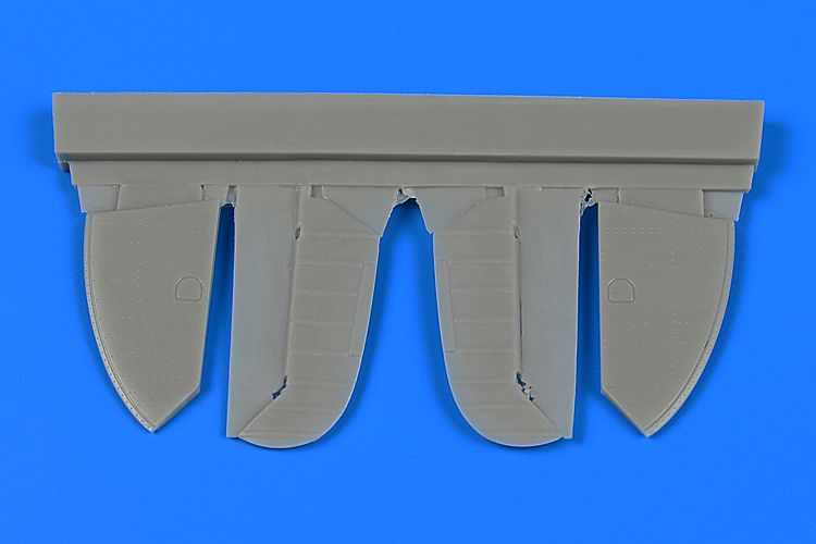 Additions (3D resin printing) 1/72 Supermarine Spitfire Mk.IX control surfaces (early version) (designed to be used with Eduard kits)