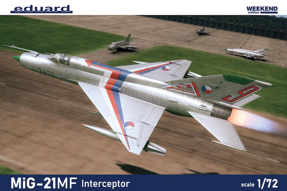 Model kit 1/72 Mikoyan MiG-21MF Interceptor Weekend edition (Eduard kits)