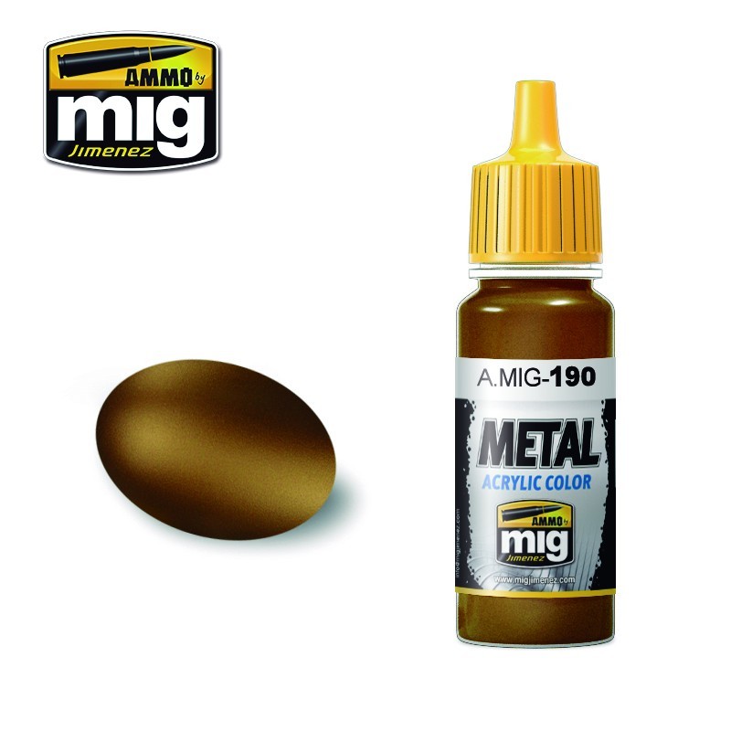 Acrylic paint OLD BRASS (Ammo Mig) (17ml) 