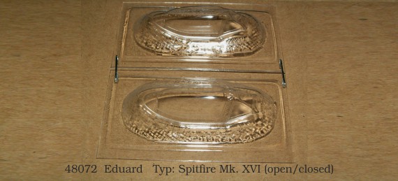 Vacu Canopy 1/48 Spitfire Mk.XVI open-closed (EDU) (Rob Taurus)