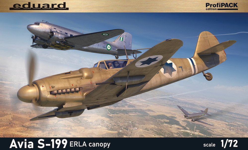 Model kit 1/72 Avia S-199 ERLA canopy ProfiPACK edition (Eduard kits)