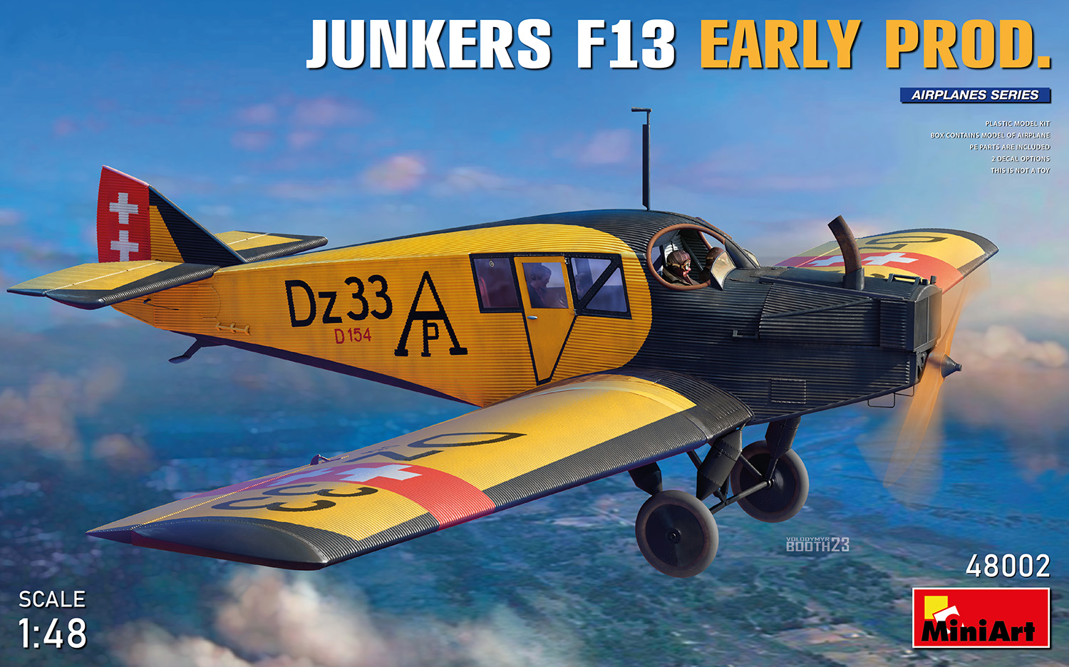 Model kit 1/48 Junkers F13 Early Production (3x camo) (MiniArt)