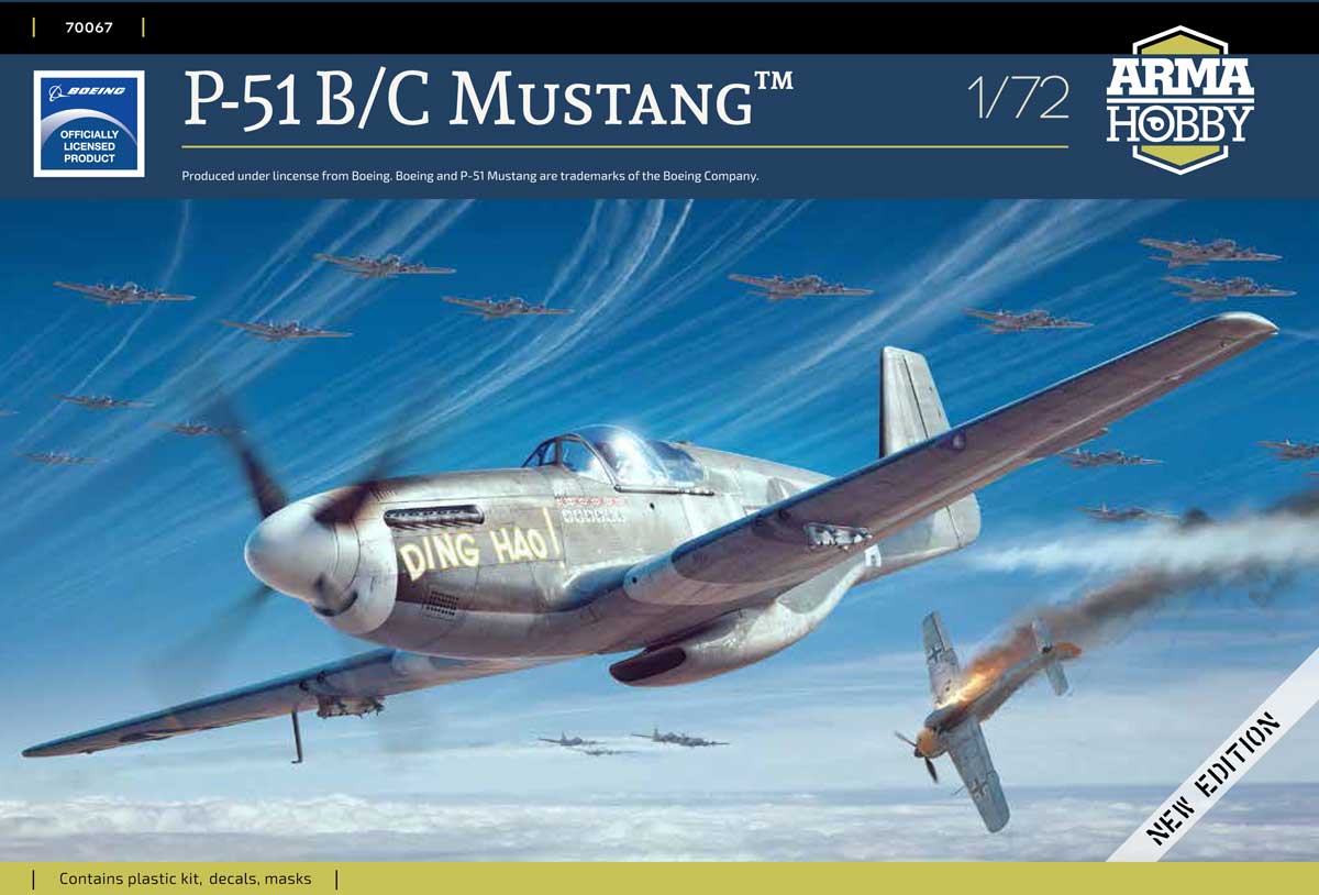 Model kit 1/72 North-America P-51B/P-51C Mustang (Arma Hobby)