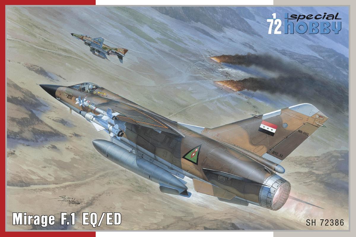 Model kit 1/72 Mirage F.1 EQ/ED (4x camo) re-issue (Special Hobby)