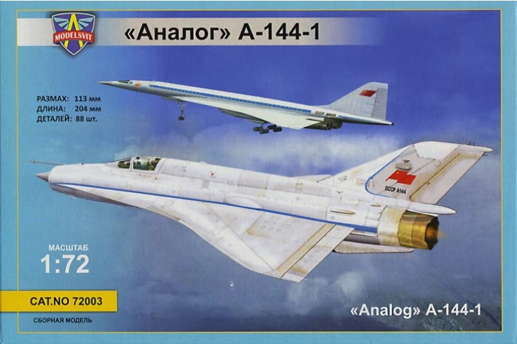 Model kit 1/72 Mikoyan "Analog" A-144-1 (MiG-21]  (Modelsvit) 